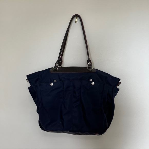 MZ Wallace Large Navy Handbag *Flawed* - Picture 10 of 11